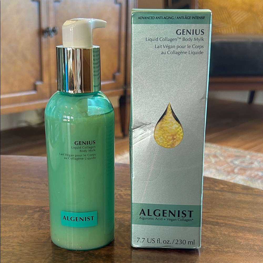 NEW Algenist Genius Liquid Collagen Body Mylk 7.7 oz – Vegan Collagen – Read